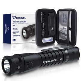 Sharvol S1 LED Light, Sherbol, Compact Light, Flashlight, Invincible Light, Bright, High Brightness, IP68, Waterproof, Dustproof, Disaster Prevention, Long Time
