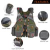 Outdoor Breathable Padded Fishing Life Vest Superior 209lb Bearing Life