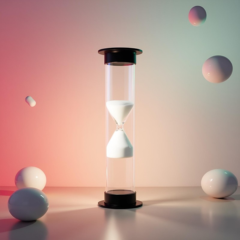 60 Seconds 1 Minute New White Mini Sandglass Hourglass Sand