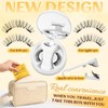 QUEWEL Magnetic Eyelashes Kit,Natural Look with Reusable Lashes with Applicator,