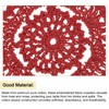sourcing map Crochet Doilies, 4Pcs 4" Cotton Woven Fabric Coasters,