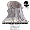 funky gadgets Flannel Fleece Blanket Throw - Grey Soft Warm