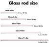 Rngeo Glass Stirring Rod - 12" 10" 8" 6" 4"