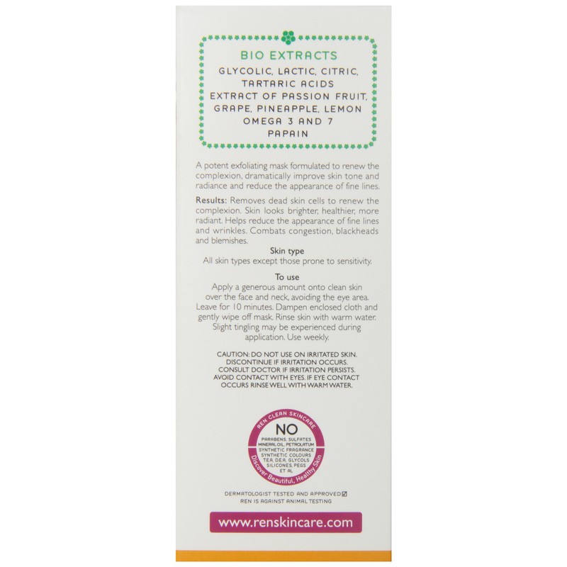 REN Glycolactic Radiance Renewal Mask - 50ml/1.7oz