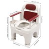 Bedside Toilet, Portable Toilet with Tissue Box and Garbage Bags,Height