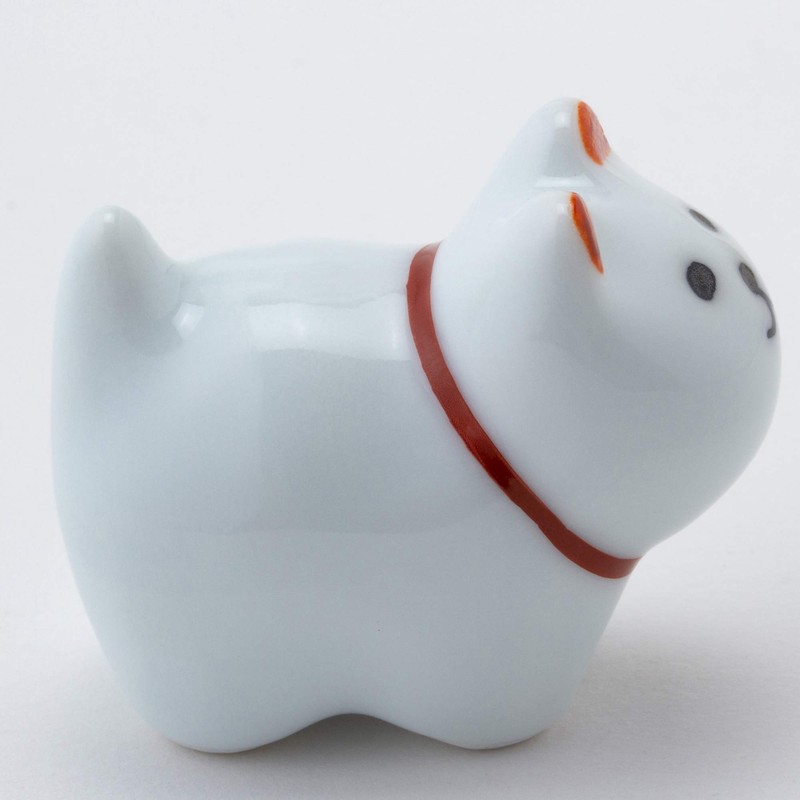 Hasamiyaki Chopsticks Rest Dog Red 04749