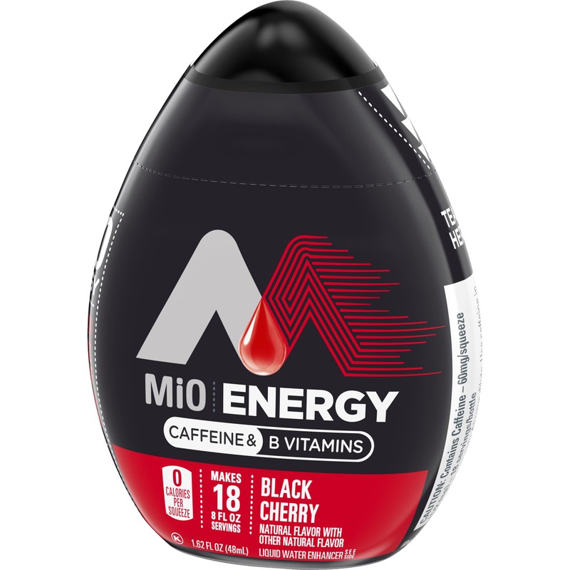 MiO Energy Black Cherry Naturally Flavored Liquid Water Enhancer 12
