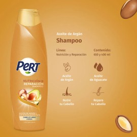 Pert, Shampoo Argn Y Aguacate, 650 Ml