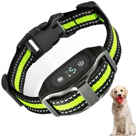 Dog Bark Collar, Waterproof Dog Shock Collar Anti Barking Device Dog Barking Collar with 8 Sensitivity Level to Stop Barking for Large, Medium, Small Dogs (Green)
