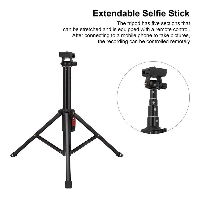 YK‑2688 Aluminum Alloy Tripod Selfie Stick for Fill Light Cellphone