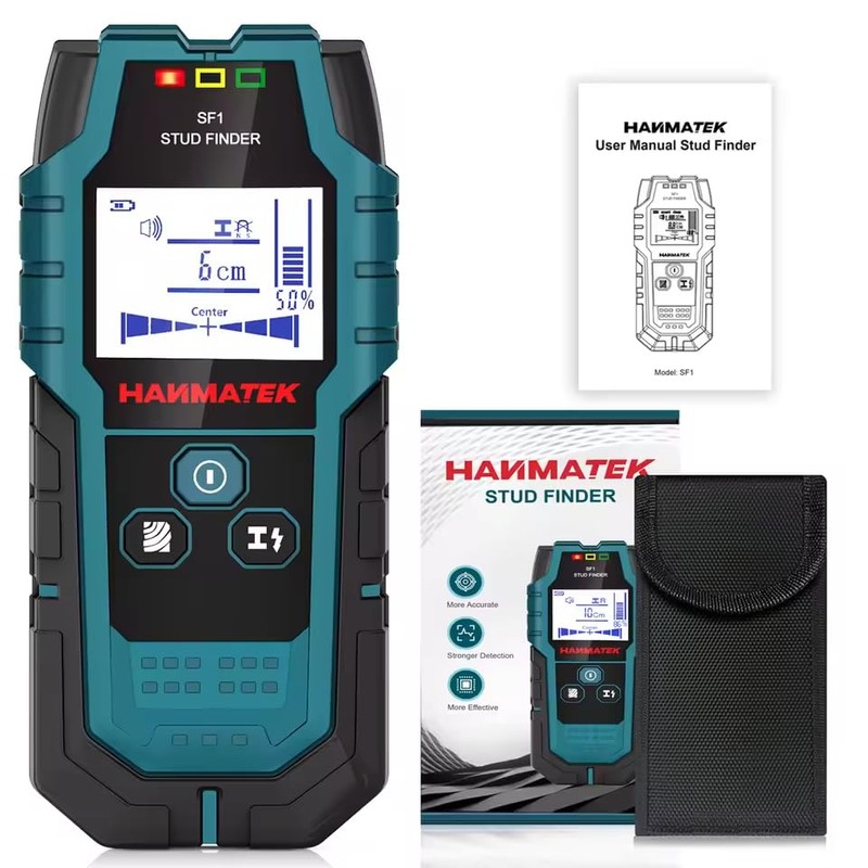 zmart HANMATEK SF1 Stud Finder, Wood Stud, Metal Detection, Live
