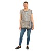 Ladies Leopard Design With Piping Tabard Apron Overalls Front Pocket