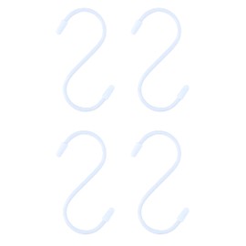 Takagi TAKAGI Color S Hook, Small, White, 4.0 inches (103 mm), Pack of 4, Made in Japan