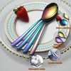 Kyraton Rainbow Soup Spoons, Pack of 12, 20.3 cm Stainless