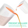 Sjubaopen 7 PCS Silicone Measuring Cups Kits,1 PCS 250ml Silicone