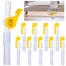 Bladder Control Devices (10 PCS), Comfort Flow Catheter Valve, Leak-Free Catheter Supplies for Optimal Urine Drainage Comfort, Lever Tap Catheter Kit with Smooth Edges and Tubing for Patients Elderly