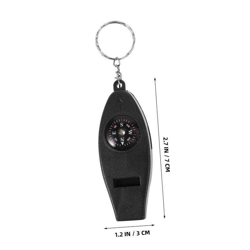 BESPORTBLE 3pcs Camping Whistle with Compass Thermometer Magnifier Outdoor Survival