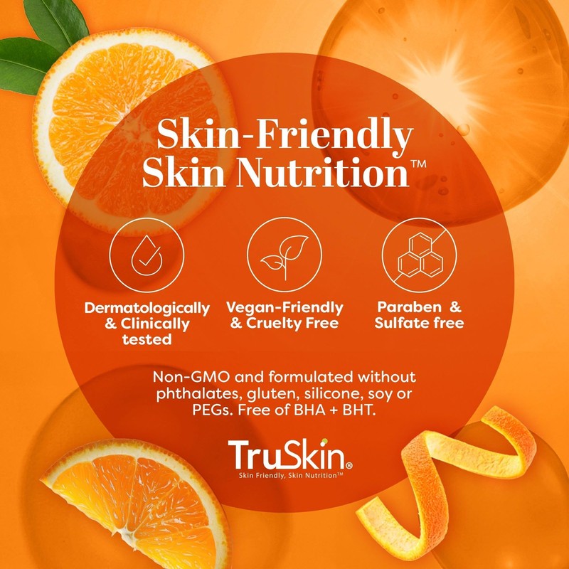 TruSkin Brightening Vitamin C Serum for Face with Hyaluronic Acid,