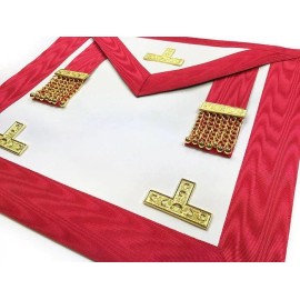 Masonic Apron Masonic Worshipful Master Scottish Rite Apron Red Ribbon