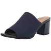 Easy Street Women's Mule, Navy Stretch Fabric, 11