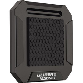 ULIBERMAGNET Magnetic Tool Holster, Heavy Duty Clip-On Belt Holder, Soild Aluminium Strong Tool Holster Belt Clip for Screwdrivers, Drills, Hammer, Pliers, Nails, Hardware Tools