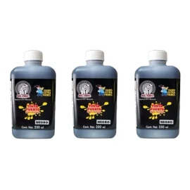 3 Tintas Oso Color Negro 250ml Para Calzado De Piel