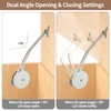 2 Pack Toy Box Hinges, Soft Close Hinges with Multi-Angle