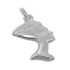 TheCharmWorks 925 Sterling Silver Nefertiti Head Charm Pendant, Sterling Silver,