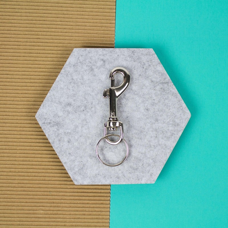 Lucky Line 3-1/2" Bolt Snap, mens , Nickel Plated Zinc