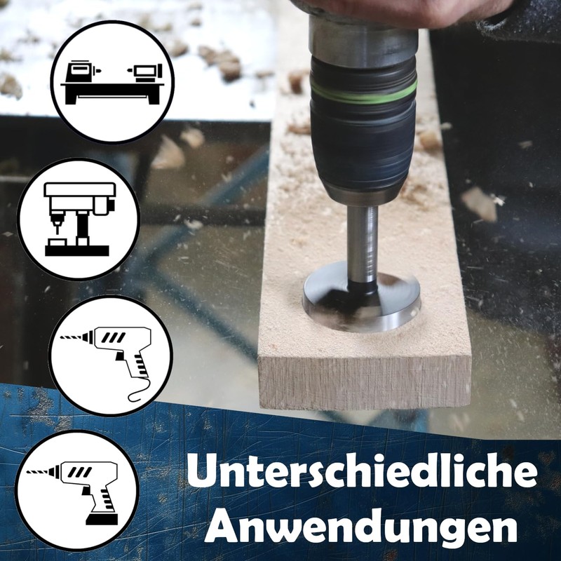 AM-Zerspanungstechnik Forstner Drill Bit in Sizes Diameter 10-100 mm |