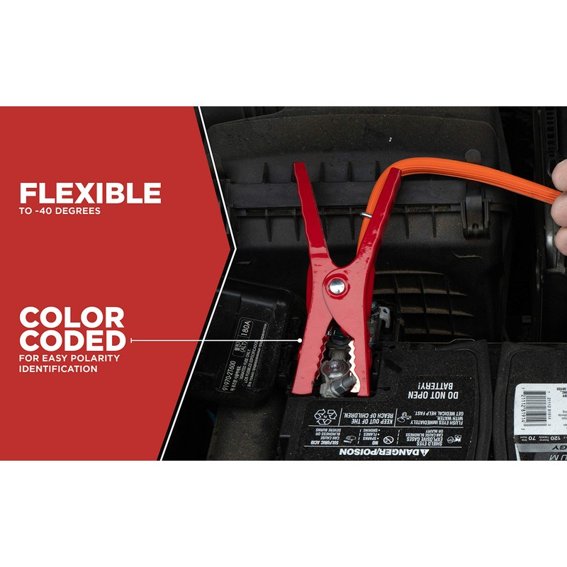 Road Power 16-ft 6 Gauge Booster Cable with Night Bright