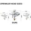 STYDDI Professional Heavy Duty Pulsating Sprinkler on Metal 3-Pronged Step