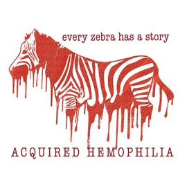 Dripping zebra RARE. disease awareness print