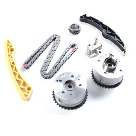 AUCERAMIC 244312B620 Timing Chain Kit with VVT Gear Sprocket Fit for 2011-2019 Hyundai Accent i30 ix35 i40 Veloster Kia Rio Soul Forte Optima 1.6L 243502B600