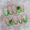 Green Natour Handmade Nail Tips - Lipstick / 그린나뚜르 수제네일팁