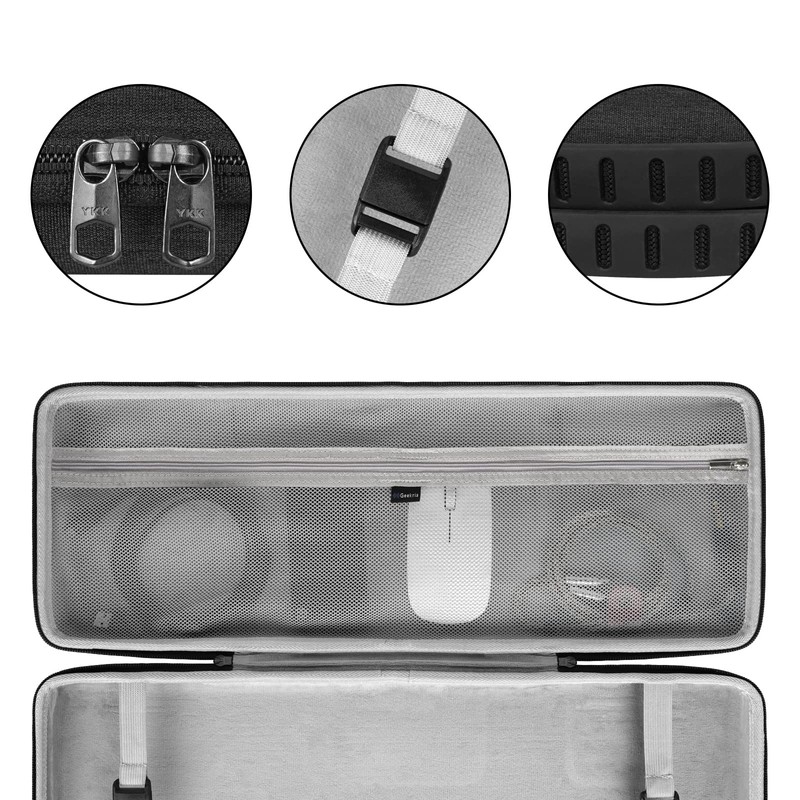 GEEKRIA Full Size Keyboard Case, Hard Shell Travel Carrying Bag