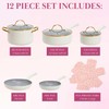 Paris Hilton Epic Nonstick Pots and Pans Set, Multi-layer Nonstick