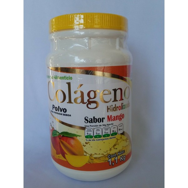 SANDY Hydrolized Colagen ( MANGO )  Colageno Hidrolizado ( MANGO ) Omega 3-6-9, 1.1 Kg