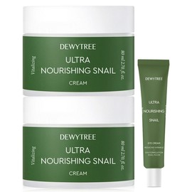 Dewey Tree Snale Snail Snail Moisture Elastic Nutrition Cream + Eye Cream / 듀이트리 스네일 달팽이 수분 탄력 영양 크림 2개 + 아이크림