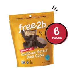 Free 2b Chocolate Sun Cups Minis, Gluten-Free, Dairy-Free, Nut-Free and Soy-Free - 4.2 Oz (Pack of 6)