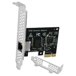 LinksTek PCI Express X1 Interface to 2.5GbE RJ45 Ports Network Adapter for Windows 11, 10 64bit and Windows Server 2019, 2022, Intel I225V Ethernet Controller, 2.5GbE PCIE NIC Card (PCIE-I225)