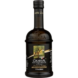 Colavita Premium Italian Extra Virgin Olive Oil, 17 fl. oz., Glass Bottle, 17 Fl Oz (Pack of 1)
