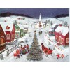Lang SILENT NIGHT VILLAGE MARY SINGLETON Lang Christmas Greeting Card