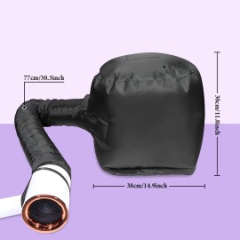 SpiralScgv Hooded Hair Dryer Bonnet for Natural Hair Fast Drying Deep Conditioning Styling