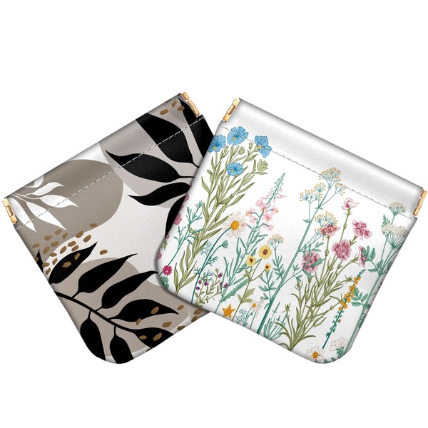 Deokke Pack of 2 small purses for women, coin purses