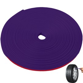 8 M Auto Rad Schutzring, Kantenschutz Autotür, Gummi Dekoration Streifen, Kantenschutz für Bleche, Auto Felgenschutz Dekorstreifen für Auto Felgen, Felgenschutz, Rad Dekoration (Violett)