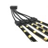 HUALAND 4 Pins Black RGB LED Splitter Cable LED Strip