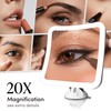 Fancii 20x Magnifying Makeup Mirror with LED Lights, Rechargeable, High