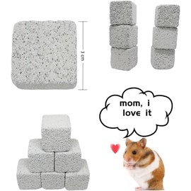 khanoqq 20 Pack Hamster Chew Stones,Rabbit Teeth Molar Grinding Stones,Guinea Pig Bunny Rabbit Chew Stones, Teeth Grinding Lava Block for Small Animal Chinchilla Bunny Rabbit - 3 cm (20 Pack)