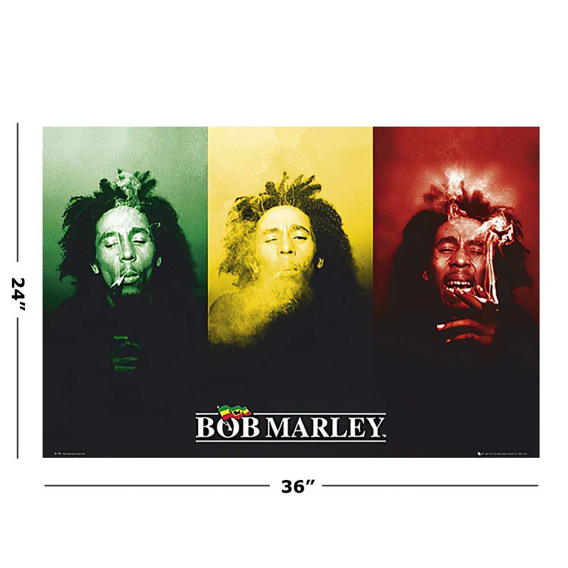 Scorpio Bob Marley Smoke Wall Poster